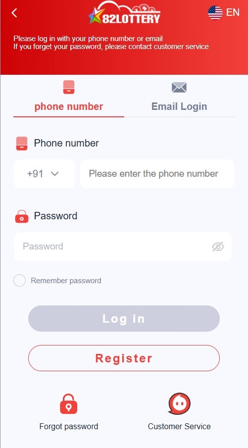 82 lottery login